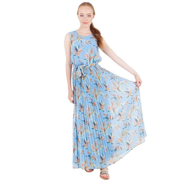 Pepe Jeans London Women's XS Maxi dress BELINDA PL952107 0AA MULTI Blue - Picture 9 of 13